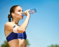 girl drinking water