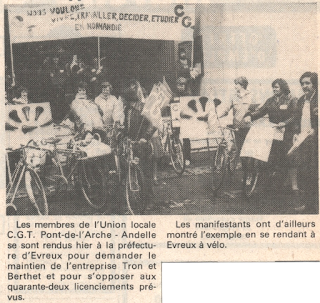 Tron et Berthet à Pont-Saint-Pierre - La selle Idéale. Paris-Normandie 21/10/1981