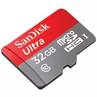 SanDisk Ultra 32GB 80MBps C10 microSDHC UHS-I Memory Card with Adapter