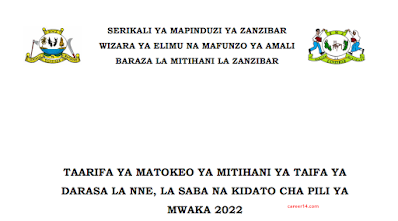 Overview of the Zanzibar BMZ National Examination Results 2022-2023