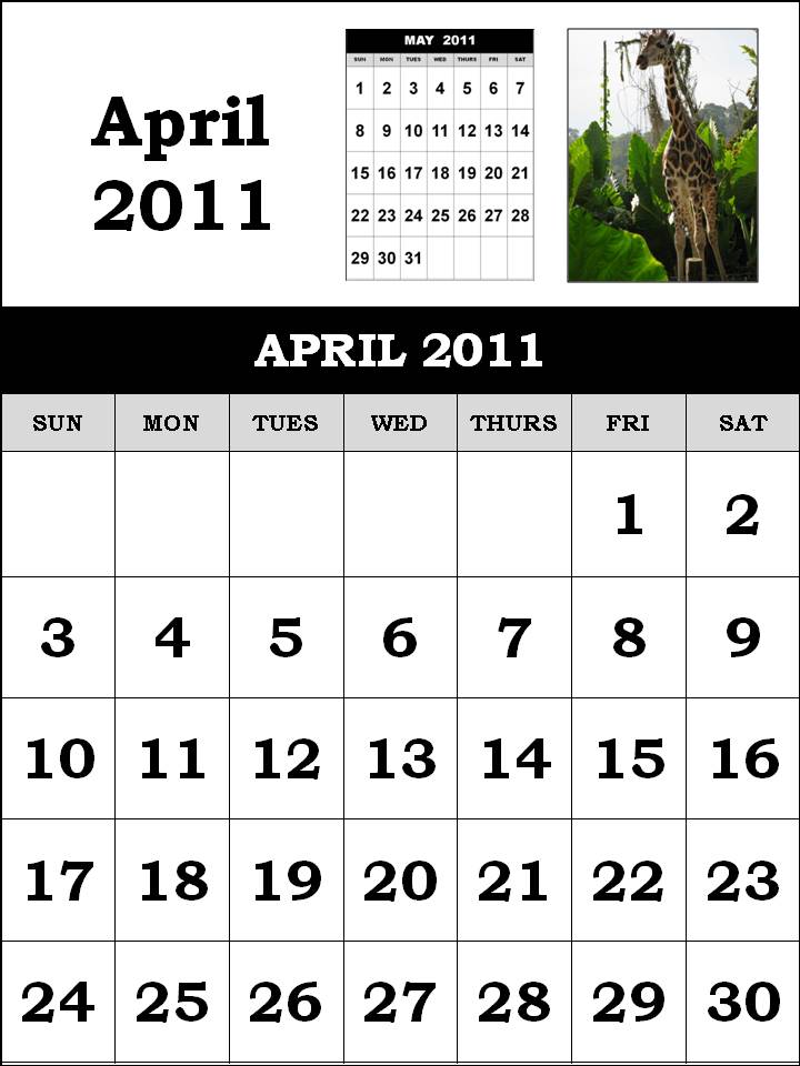 2011 calendar april printable. 2011 calendar april printable.