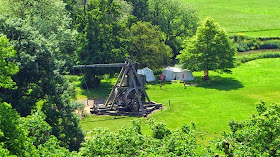 Warwick Castle Review - Close up view of Trebuchet