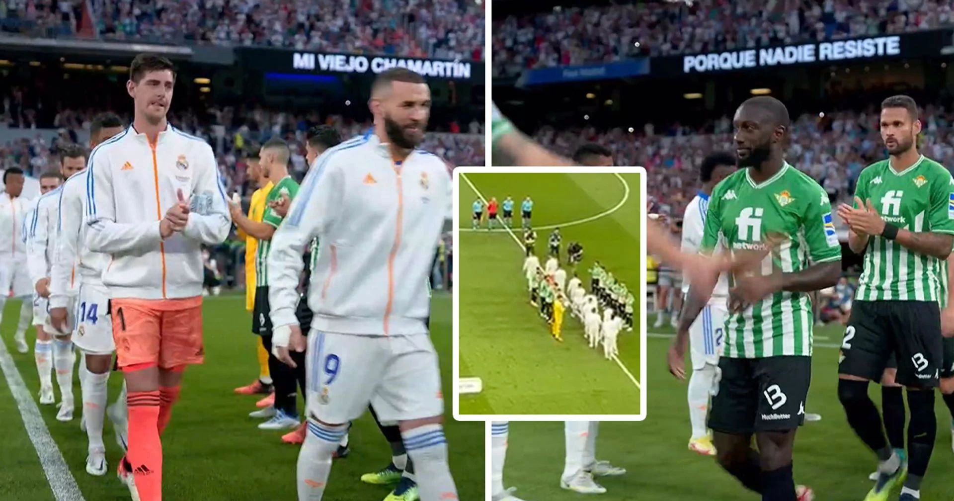 Video: Real Madrid and Real Betis perform double guard of honour before kick off