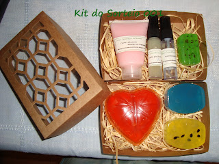 kit para sorteio grazi cosmeticos