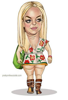 britney spears butt-baring caricature