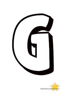 Letra g para imprimir letras grandes para imprimir