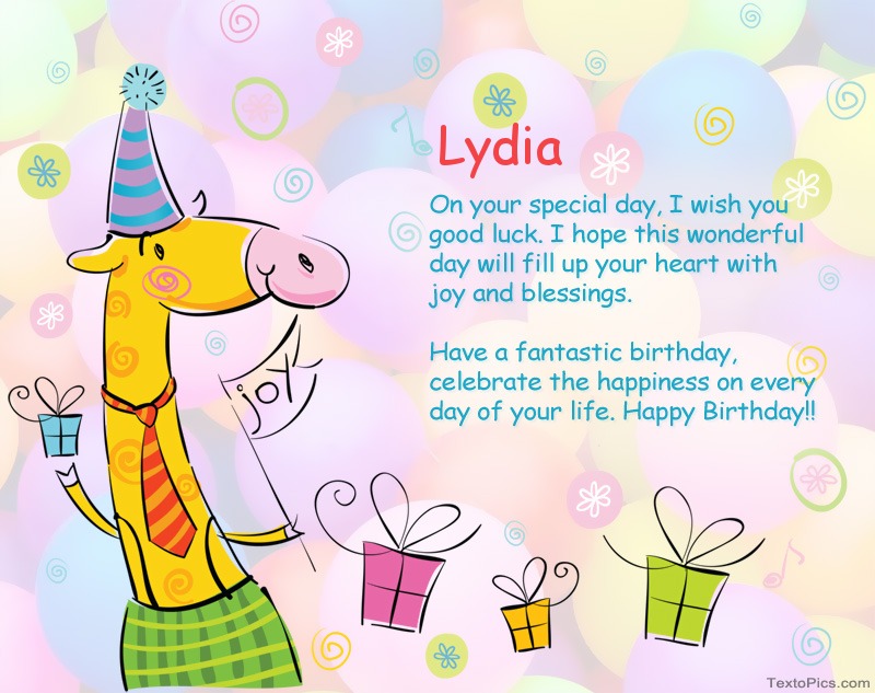 happy birthday lydia images