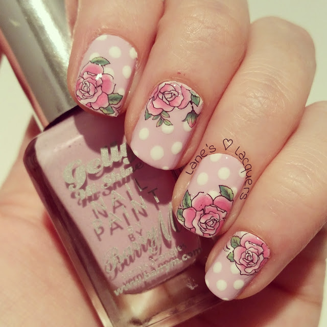 lilac-polka-dot-rose-nail-art