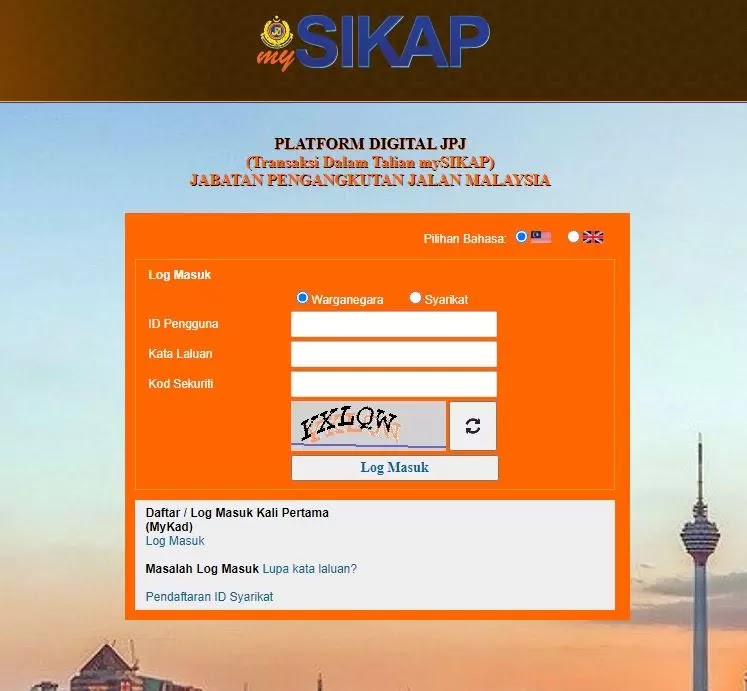 Portal MySikap JPJ : Perbaharui Lesen Memandu Secara Online Dengan 
