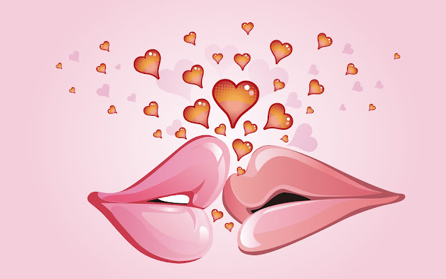 Kiss valentine wallpaper
