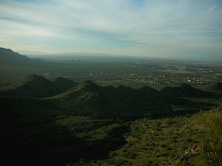 Can't really see downtown Phoenix in this shot but it's way out there on the horizon.