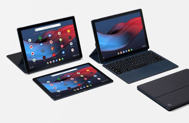 The Chrome OS-controlled tablet has a unique finger impression sensor and Google Assistant implicit.