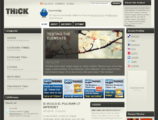 Thick Wordpress Theme Free Download.