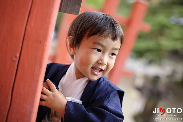 手向山八幡宮で七五三出張撮影