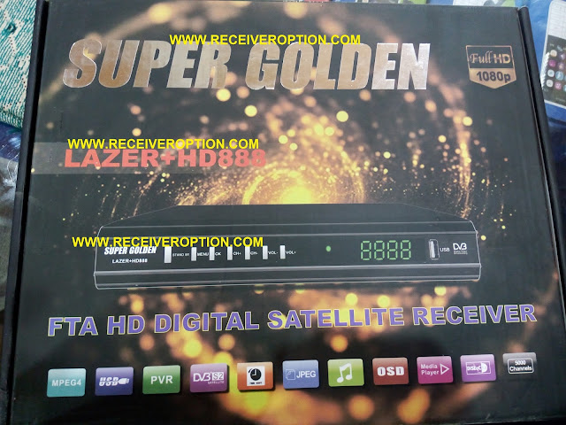 SUPER GOLDEN LAZER PLUS HD888 RECEIVER CCCAM OPTION