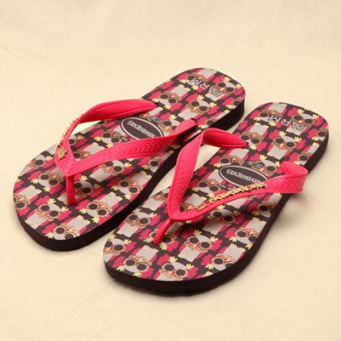 chinelo; chinelo havaianas; chinelo havaianas de coruja; chinelo rosa