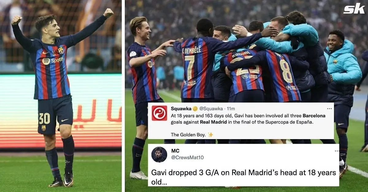 Twitter erupts as Barcelona destroy Real Madrid 3-1 to win Spanish Super Cup