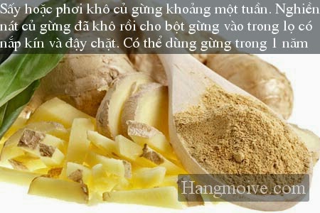 Sấy khô và nghiền nhỏ