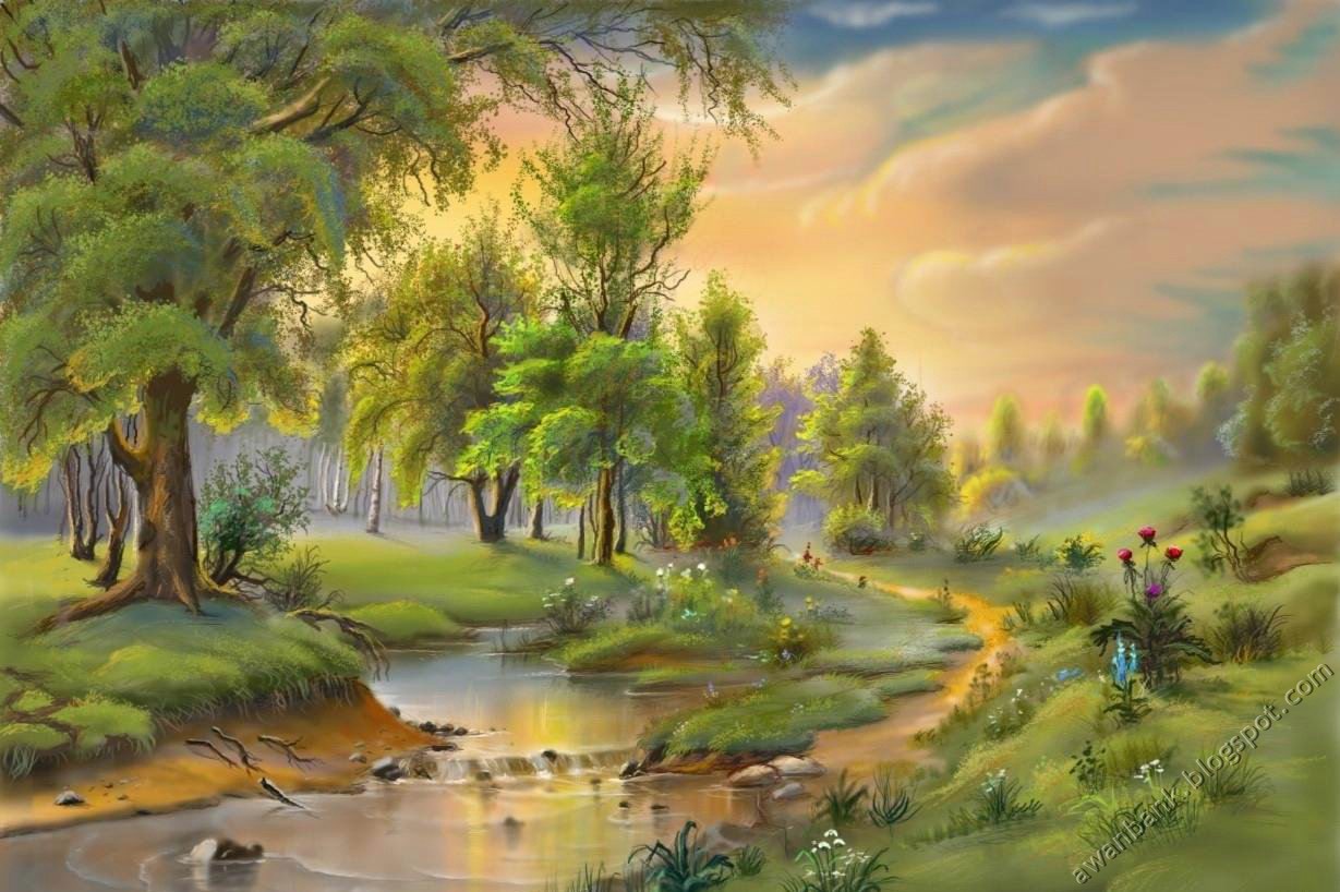 World Of Adam: COOL NATURE PAINTINGS