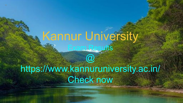 KannurUniversity exam result