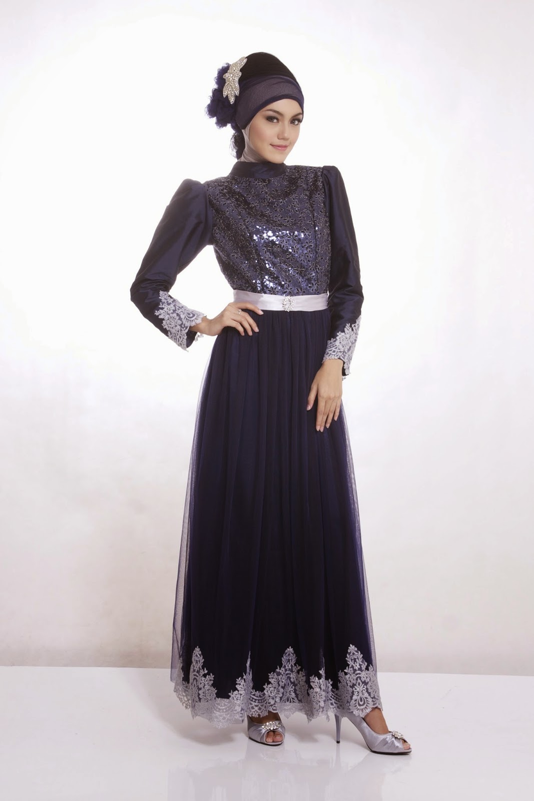 Contoh Baju Gamis Untuk Pesta Terbaru 2015 Part 2