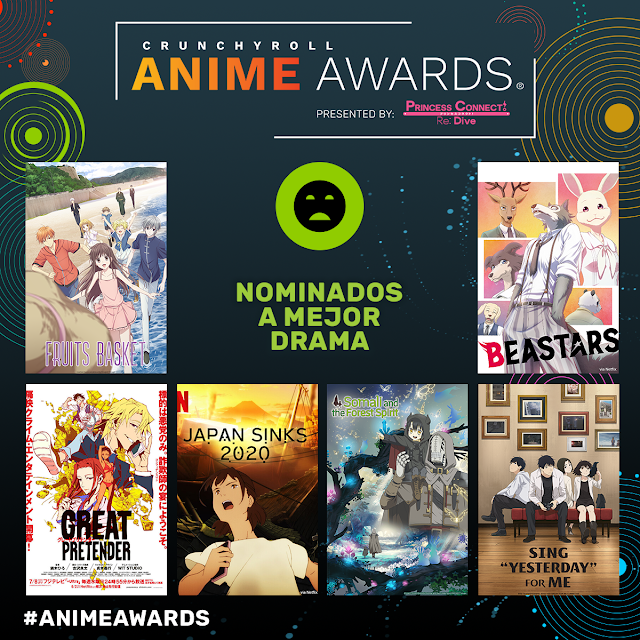 Anime Awards Crunchyroll 2021, Nominados y votaciones.