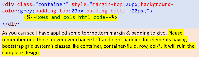 HTML Code for Container Division
