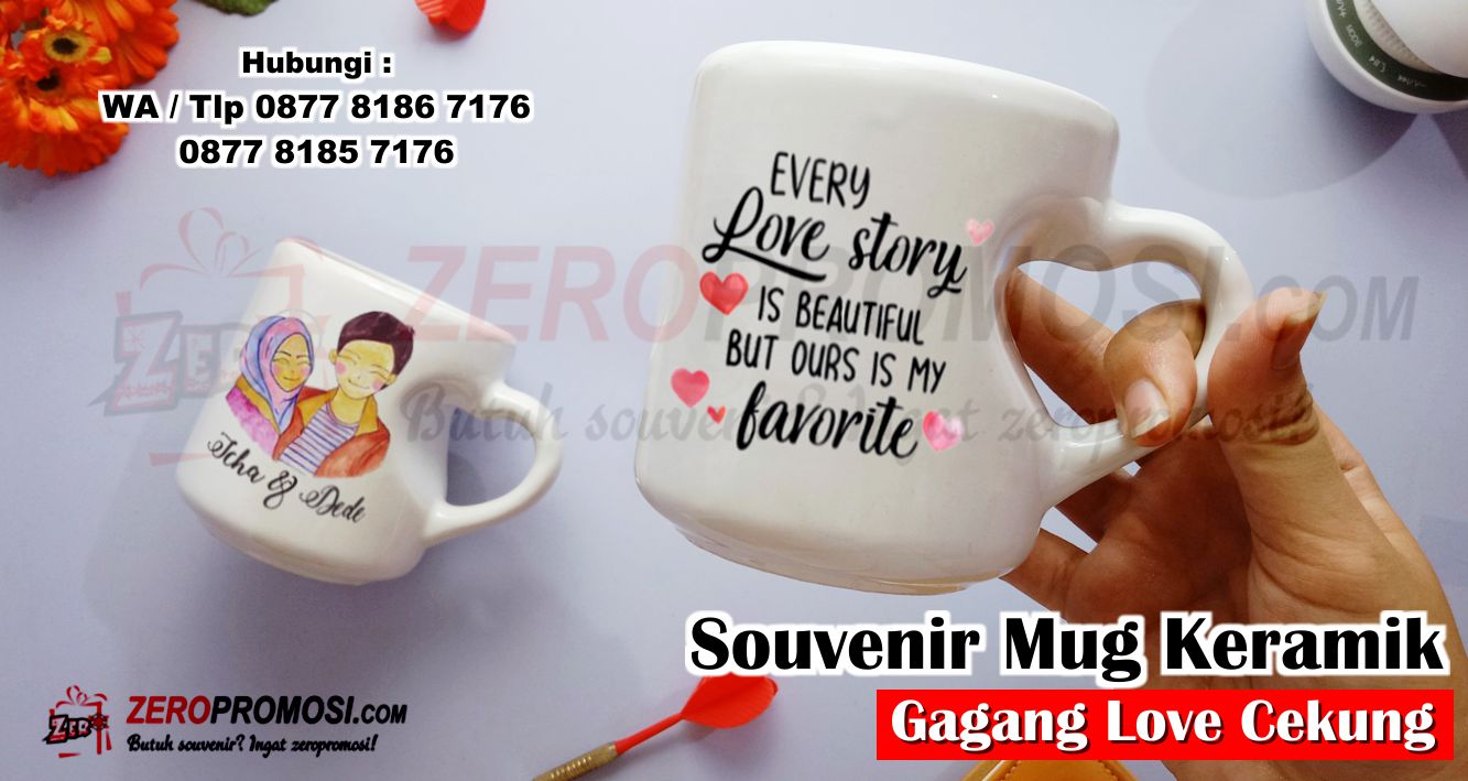 Mug Gagang Love, Promo Khusus Mug Gagang Love, MUG CETAK GAGANG LOVE, Mug Keramik Gagang Love, Mug coating dengan gagang model love, MUG GAGANG LOVE MURAH - MUG SATUAN FREE BOX, Souvenir mug sablon gagang love, Mug Foto Digital Mug Gagang Love Cekung