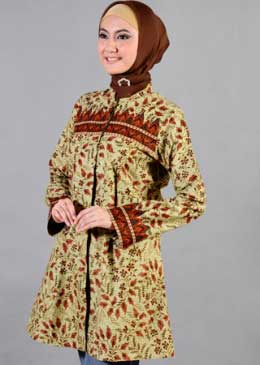  Model baju batik kombinasi renda  anggun dan elegan Gaya 
