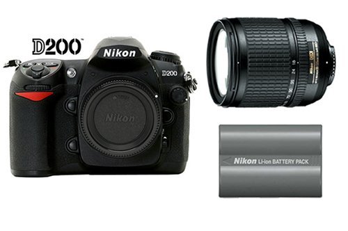 Nikon D200 10.2MP Digital SLR Camera + Nikon 18-135mm AF-S Lens + Extra Nikon EN-EL3e Battery