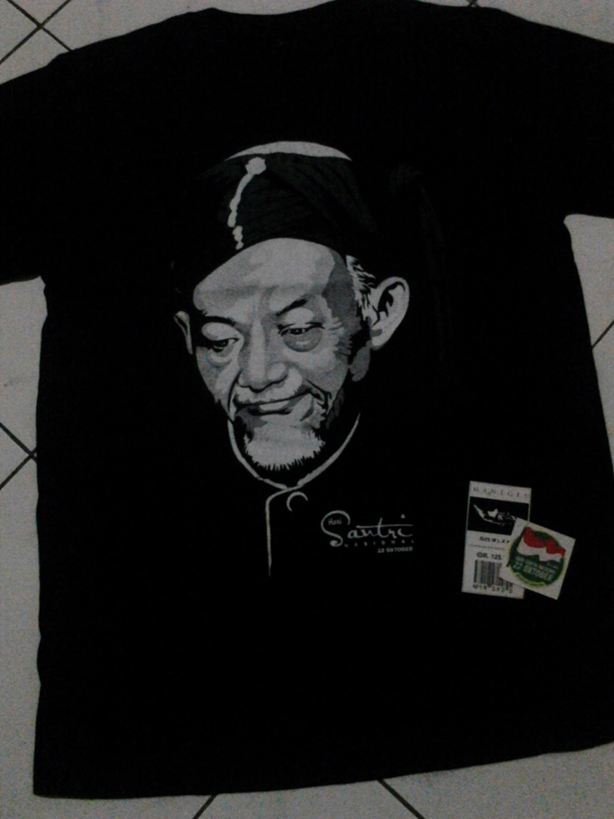 Jual Kaos Wajah Hadrotus Syaikh KH. Hasyim Asy`ari 