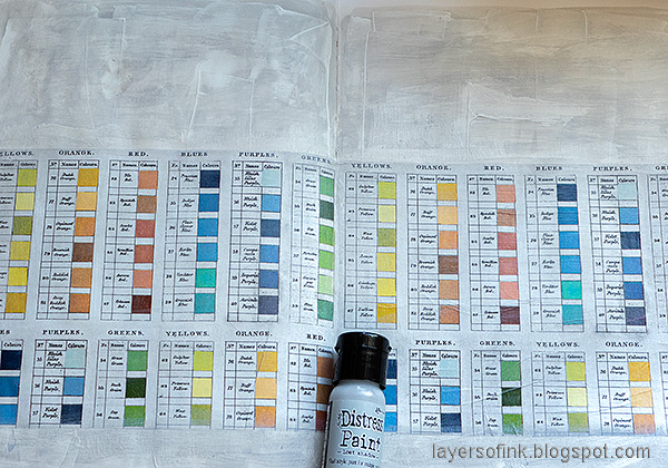 Layers of ink - Color Chart Art Journal Page Tutorial by Anna-Karin Evaldsson.
