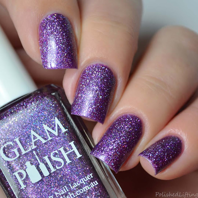 purple ultra holographic nail polish