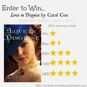 https://booksforchristiangirls.blogspot.com/2016/06/love-in-disguise-by-carol-cox.html