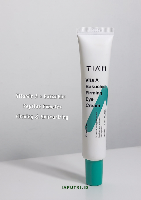 Key Ingredients TIA'M Vita A Bakuchiol Firming Eye Cream