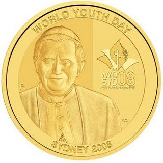 Gold coins Benedict XVI