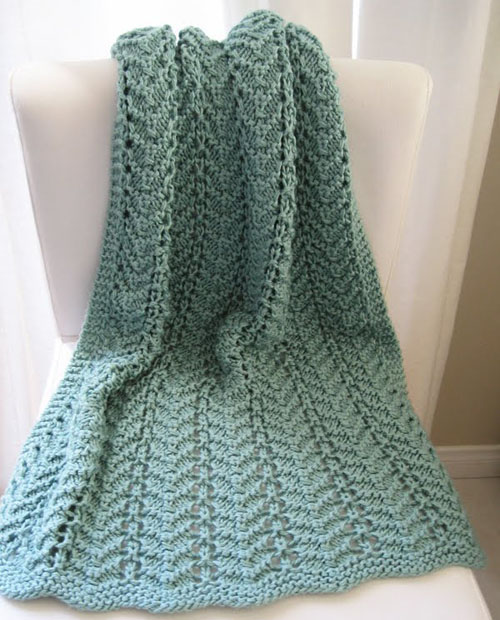 Easy Lacy Baby Blanket - Free Pattern 