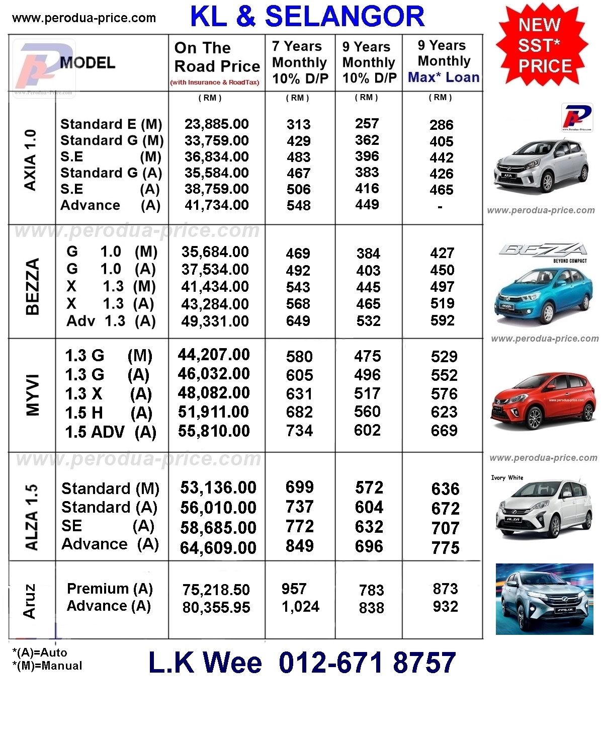 Perodua Promotion KL And Selangor - 012 671 8757