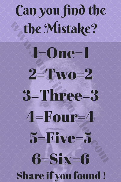 Can You Find The Mistake Picture Puzzles With Answers