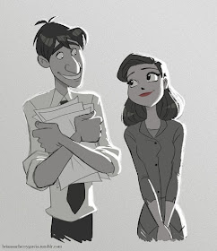 From Disney's Paperman, George and Meg.