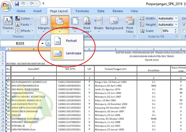 Begini Cara Print Di Ms. Excel agar Tidak Terpotong Rapi Dan Full Kertas.