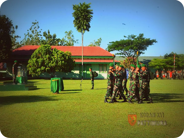 Suko Pranoto Pimpin Upacara HUT Infanteri ke 69 di Kodam Pattimura