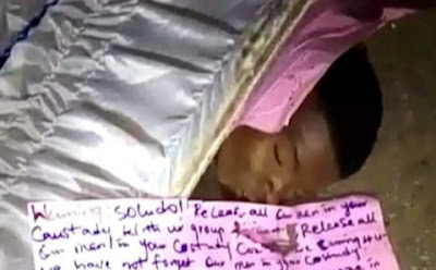 Tension As Residents Find A Corpse And A Teenager’s Head In A Coffin In Anambra