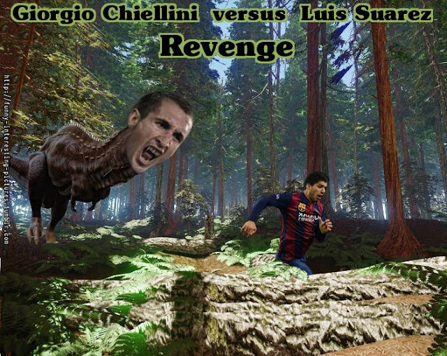 Luis Suarez versus  Giorgio Chiellini REVENGE Jurassic Park II