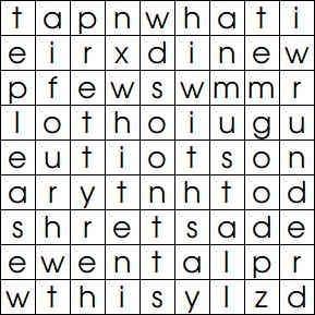 Word search puzzle for kindergarden children