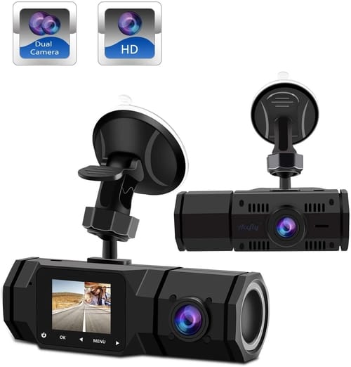 Review Accfly 1080P Dual Car Dash Camera