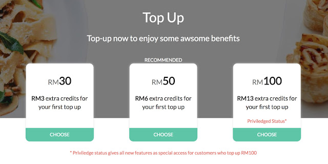 Top up today, get more credits and benefits