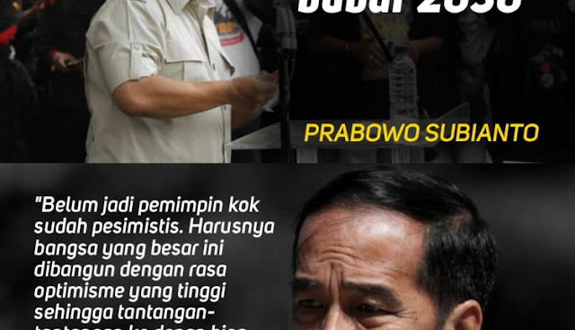 Prabowo Sebut Indonesia Akan Bubar, Jokowi: Belum Jadi Pemimpin Sudah Pesimis