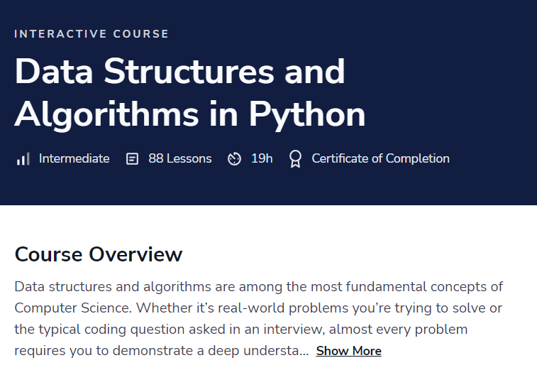 Data Structures and Algorithms in Python ~ Computer Languages (clcoding)