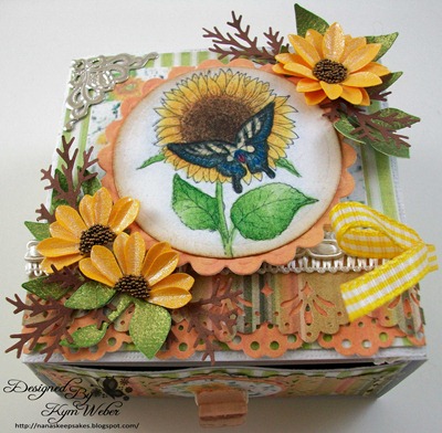 Swallowtail & Sunflower Card Box